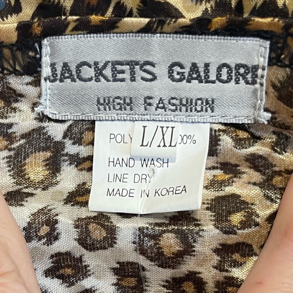 Vintage, Jackets Galore leopard print top & jacket. Excellent condition. - Picture 6 of 8